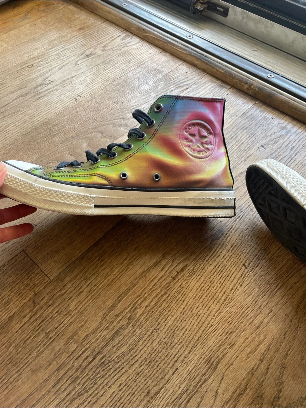 Converse Chuck Taylor All Star 70 Hi Spectrum Iridescent Size M 8.5/W 10